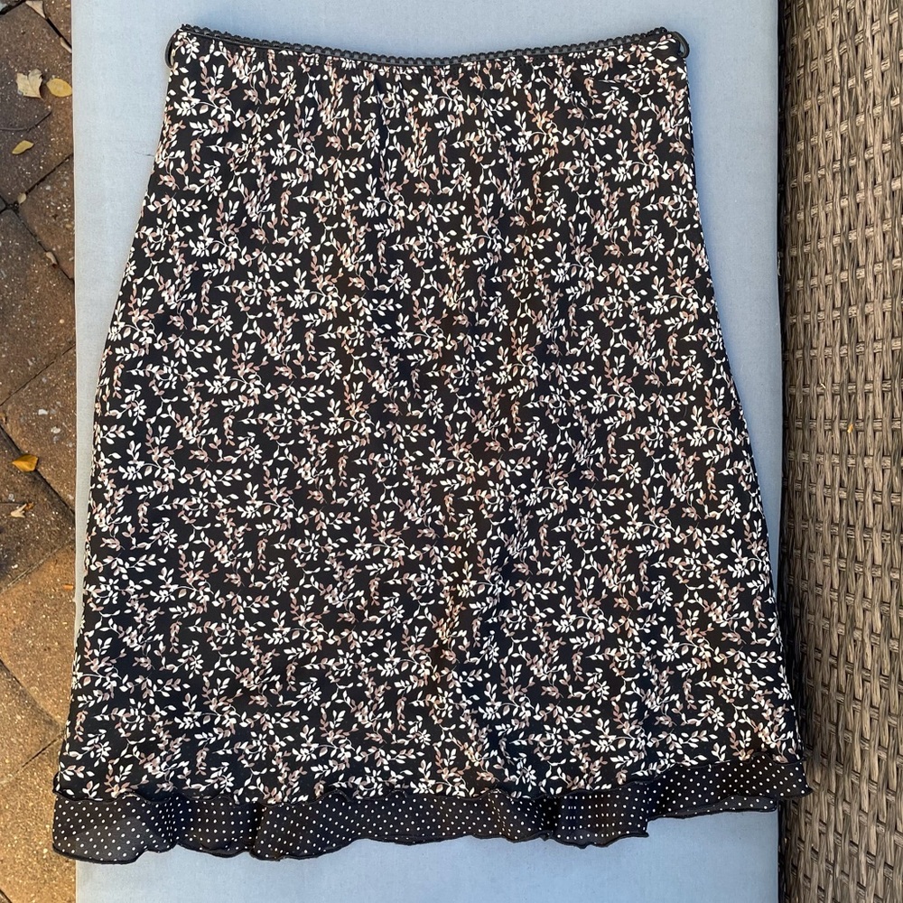 Vintage 90s Floral Overlay Skirt - Picture 8 of 9